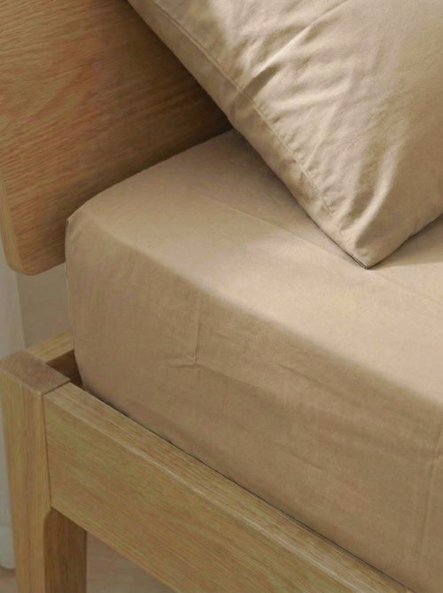 Sábana bajera ajustable para 2 personas (180x200) de algodón - Kiabi Home - Kiabi