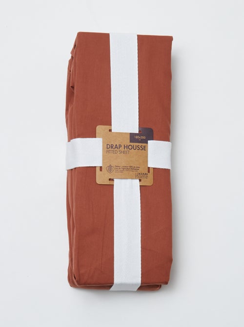 Sábana bajera ajustable para cama de 180x200 cm de algodón - Kiabi Home - Kiabi