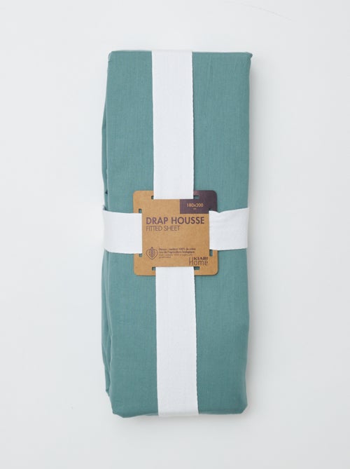 Sábana bajera ajustable para cama de 180x200 cm de algodón - Kiabi Home - Kiabi