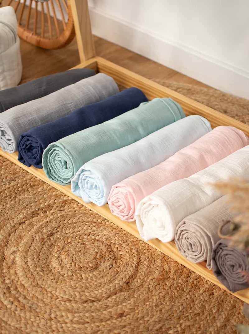 Sábana bajera ajustable para moisés en gasa de algodón | SEVIRA KIDS Beige - Kiabi