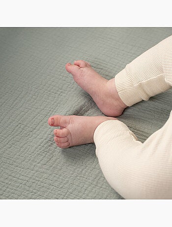 Sábana bajera ajustable para moisés en gasa de algodón | SEVIRA KIDS