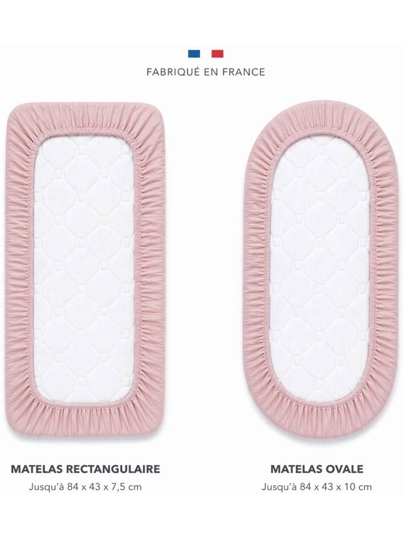 Sábana bajera ajustable para moisés en gasa de algodón | SEVIRA KIDS Rosa - Kiabi