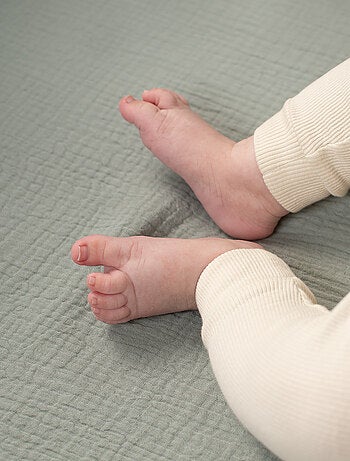 Sábana bajera ajustable para moisés en gasa de algodón | SEVIRA KIDS