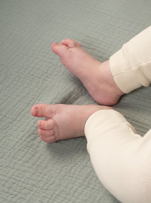 Sábana bajera ajustable para moisés en gasa de algodón | SEVIRA KIDS - Kiabi