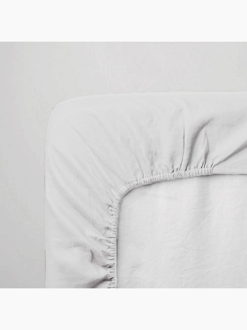 Sábana bajera baby jersey 100% algodón Blanco - Kiabi