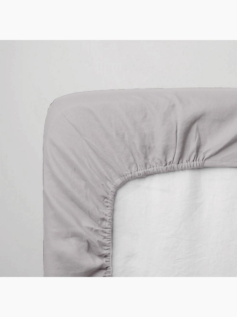 Sábana bajera baby jersey 100% algodón Gris ratón - Kiabi