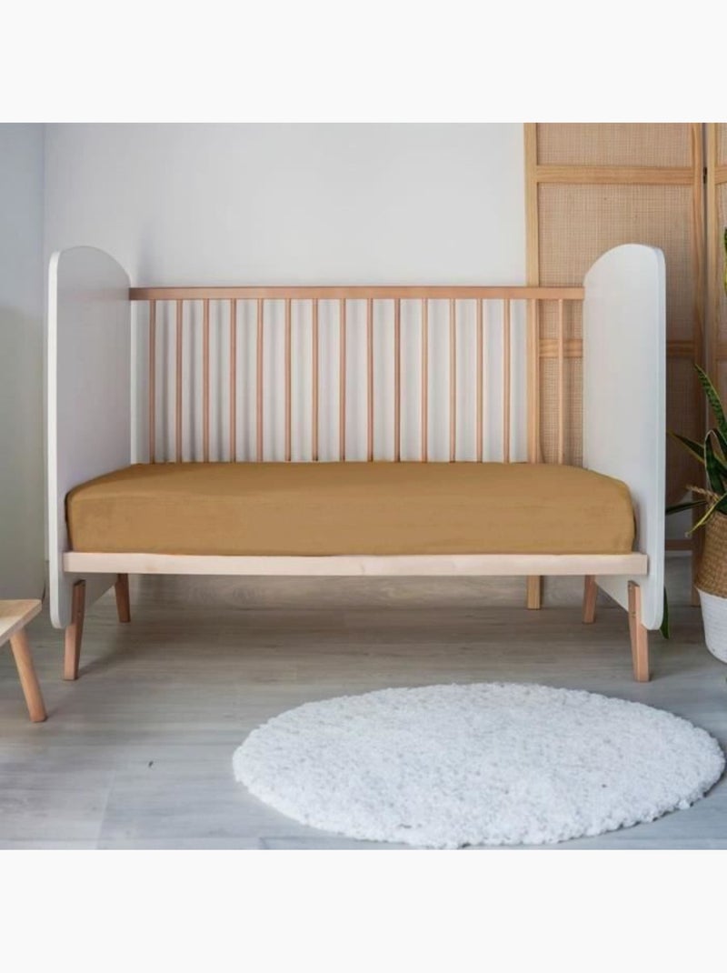 Sábana bajera baby jersey 100% algodón Marrón claro - Kiabi