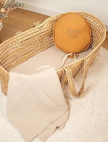 Sábana bajera capazo bebé gasa algodón - SEVIRA KIDS