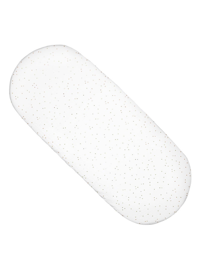 Sábana bajera capazo bebé gasa algodón | SEVIRA KIDS Blanco dorado - Kiabi