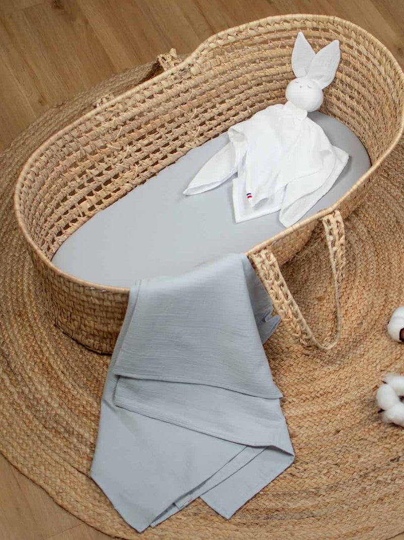 Sábana bajera capazo bebé gasa algodón | SEVIRA KIDS Gris - Kiabi