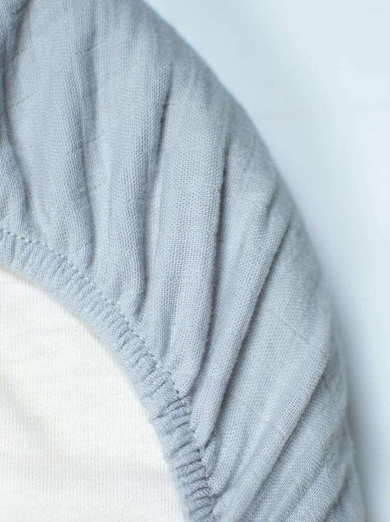 Sábana bajera capazo bebé gasa algodón | SEVIRA KIDS Gris - Kiabi