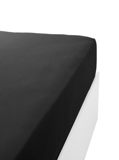 Sábana bajera de algodón de 120 hilos, tejido jersey elástico, DOUCEUR - Kiabi Sábana bajera de algodón de 120 hilos, tejido jersey elástico, DOUCEUR - Kiabi