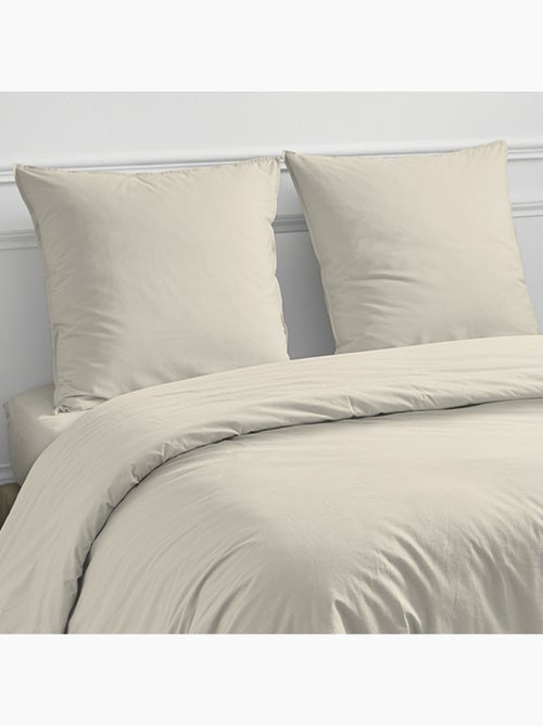 Sábana bajera de algodón de 57 hilos, lisa, con una altura de 25 cm. - Kiabi