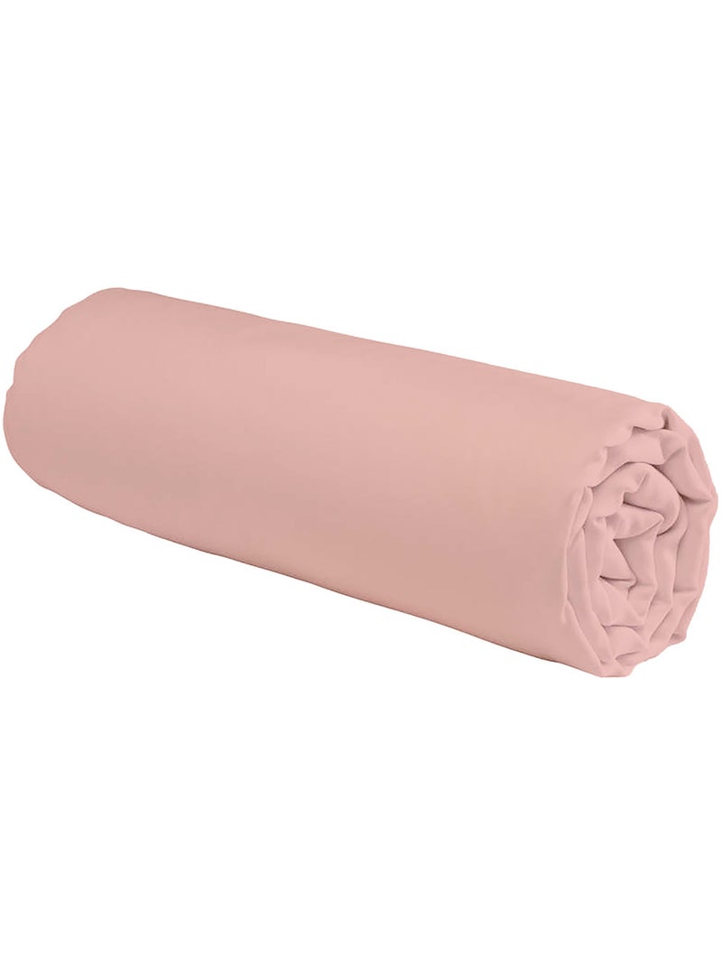 Sábana bajera de algodón de 57 hilos, lisa, con una altura de 25 cm. Rosa fucsia - Kiabi