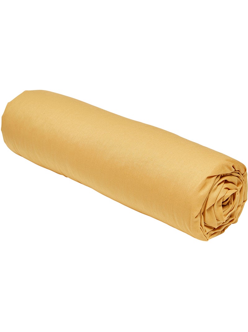 Sábana bajera de algodón lisa - afibel Amarillo - Kiabi
