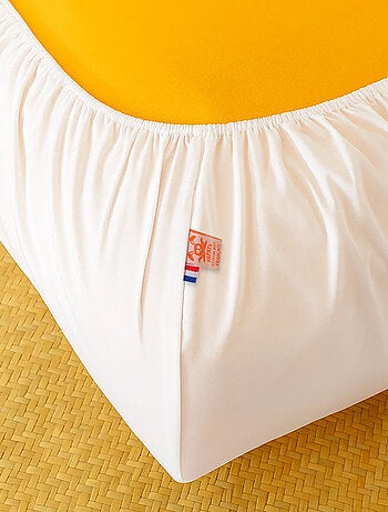 Sábana bajera de algodón orgánico blanca