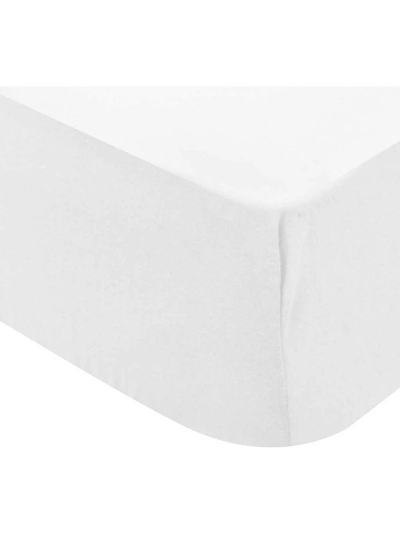 Sábana bajera de algodón orgánico Blanco - Kiabi