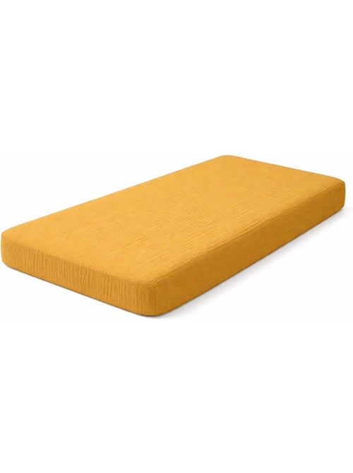 Sábana bajera de algodón orgánico miele - Kiabi