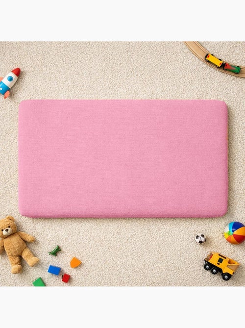 Sábana bajera de algodón orgánico rosa - Kiabi Sábana bajera de algodón orgánico rosa - Kiabi
