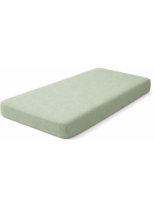 Sábana bajera de algodón orgánico verde - Kiabi Sábana bajera de algodón orgánico verde - Kiabi