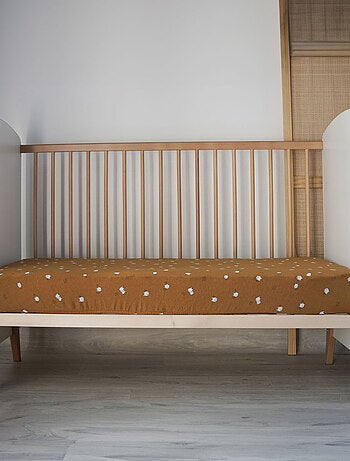 Sábana bajera de jersey de algodón con diseño infantil