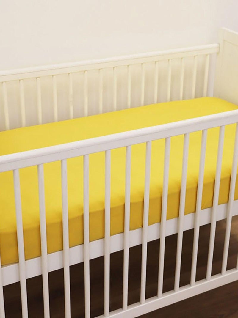 Sábana bajera de jersey elástico de 120 hilos para niños KIDOR Amarillo - Kiabi