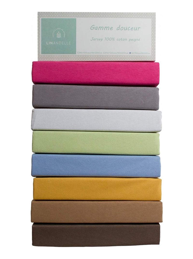 Sábana bajera de jersey elástico de 120 hilos para niños KIDOR Blanco - Kiabi
