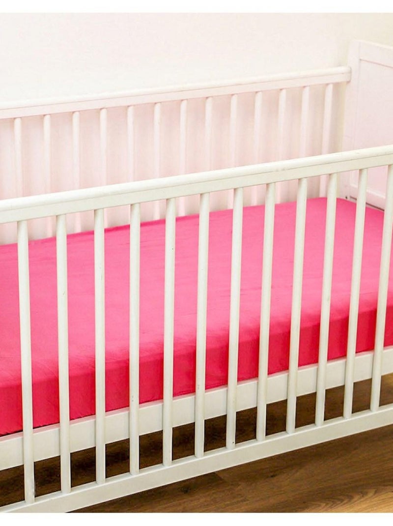 Sábana bajera de jersey elástico de 120 hilos para niños KIDOR Rosa - Kiabi