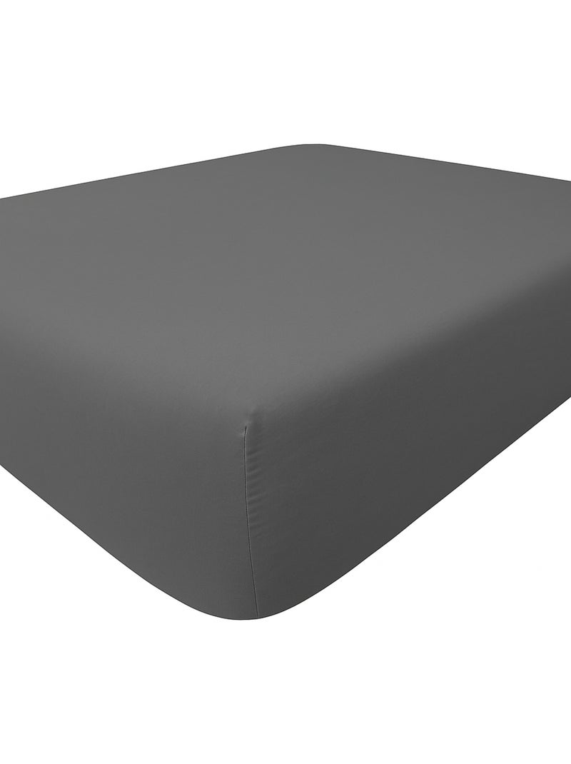 Sábana bajera de microfibra Gris antracita - Kiabi