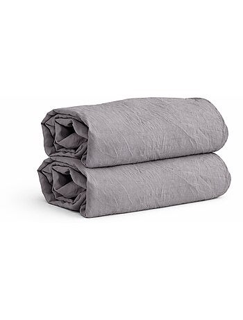 Sábana bajera de microfibra lavada