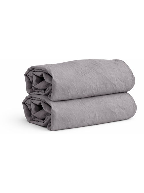 Sábana bajera de microfibra lavada - Kiabi Sábana bajera de microfibra lavada - Kiabi