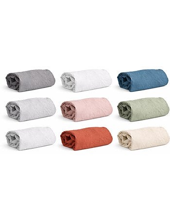 Sábana bajera de microfibra lavada