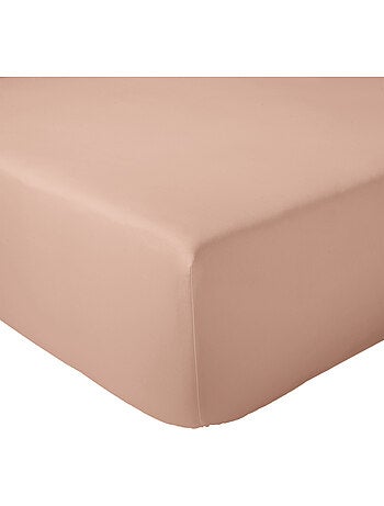 Sábana bajera de percal de algodón liso con fuelle de 30 cm