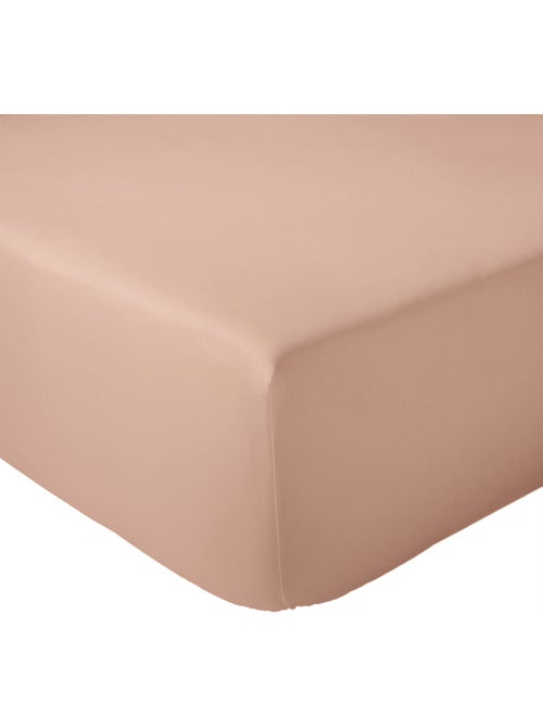 Sábana bajera de percal de algodón liso con fuelle de 30 cm - Kiabi Sábana bajera de percal de algodón liso con fuelle de 30 cm - Kiabi
