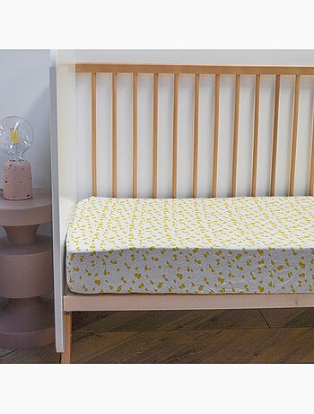 Sábana bajera de punto infantil con estampado sabana