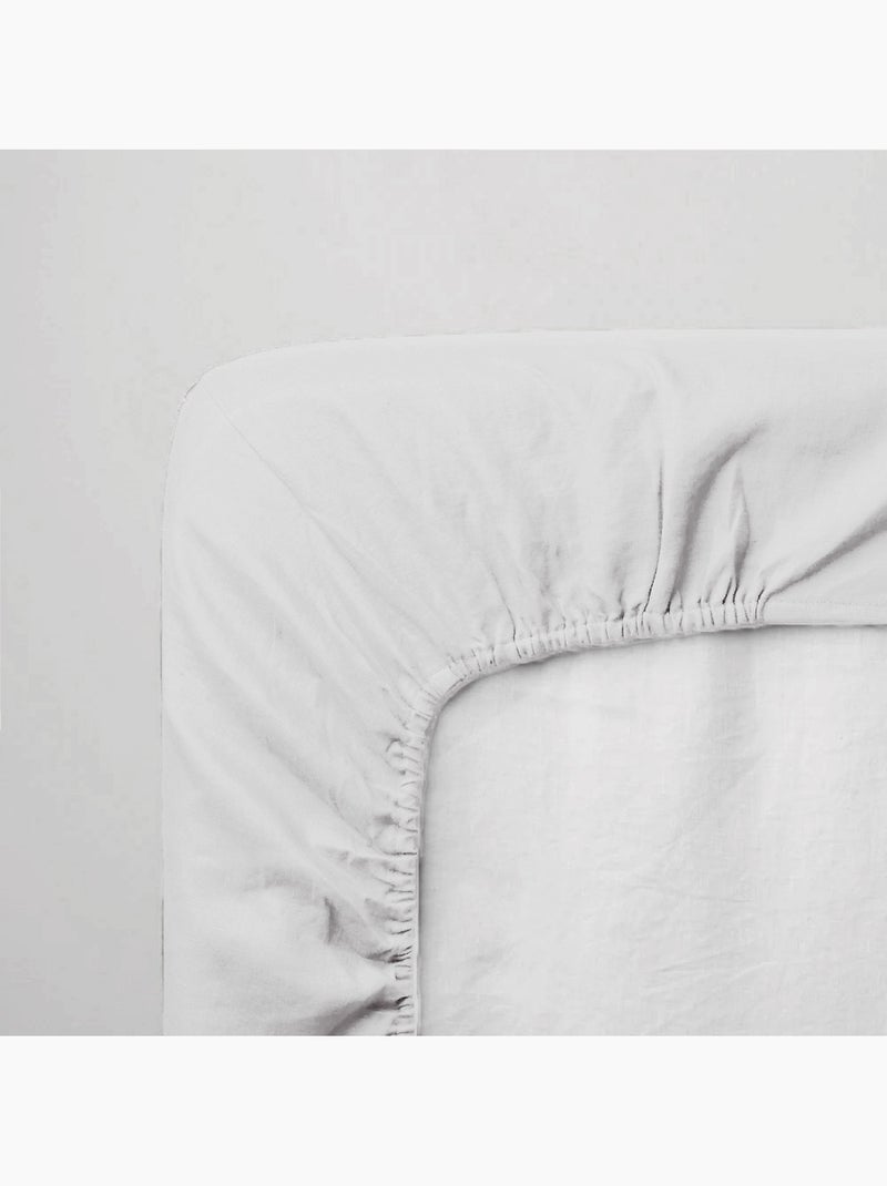 Sábana bajera de punto para la cama colecho Blanco - Kiabi