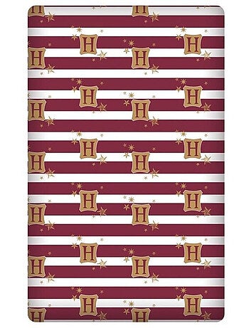 Sábana bajera doble de algodón Hogwarts