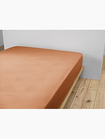 Sábana bajera – doble gasa de algodón 125 g/m² – bolsillo 30 cm - gaïa
