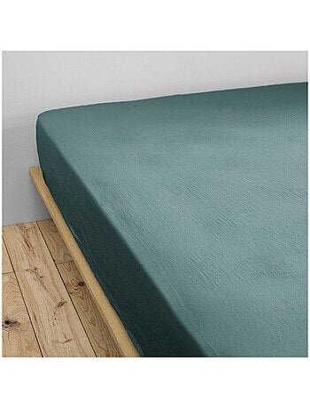 Sábana bajera – doble gasa de algodón 125 g/m² – bolsillo 30 cm - gaïa