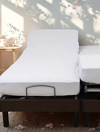 Sábana bajera elástica de algodón para cama eléctrica PAPILLON