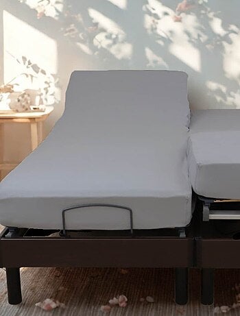 Sábana bajera elástica de algodón para cama eléctrica PAPILLON