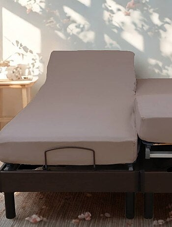 Sábana bajera elástica de algodón para cama eléctrica PAPILLON