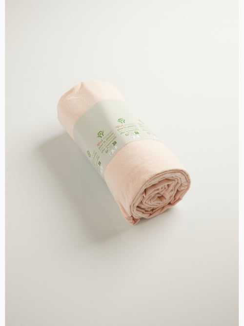 Sábana bajera franela lisa algodón 165 g - Afibel - Kiabi