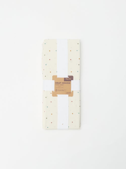 Sábana bajera individual (90 x 190) de algodón - Kiabi Home - Kiabi