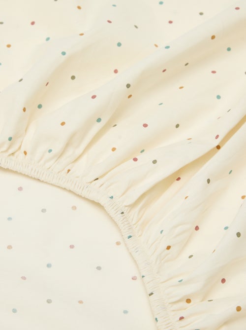 Sábana bajera individual (90 x 190) de algodón - Kiabi Home - Kiabi