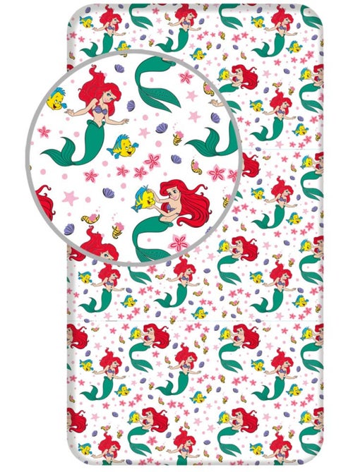 Sábana bajera infantil ariel la sirenita disney princess 90 x 200 cm - algodón - Kiabi Sábana bajera infantil ariel la sirenita disney princess 90 x 200 cm - algodón - Kiabi