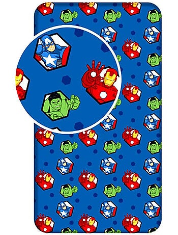 Sábana bajera infantil avengers marvel 90 x 200 cm - 100% algodón