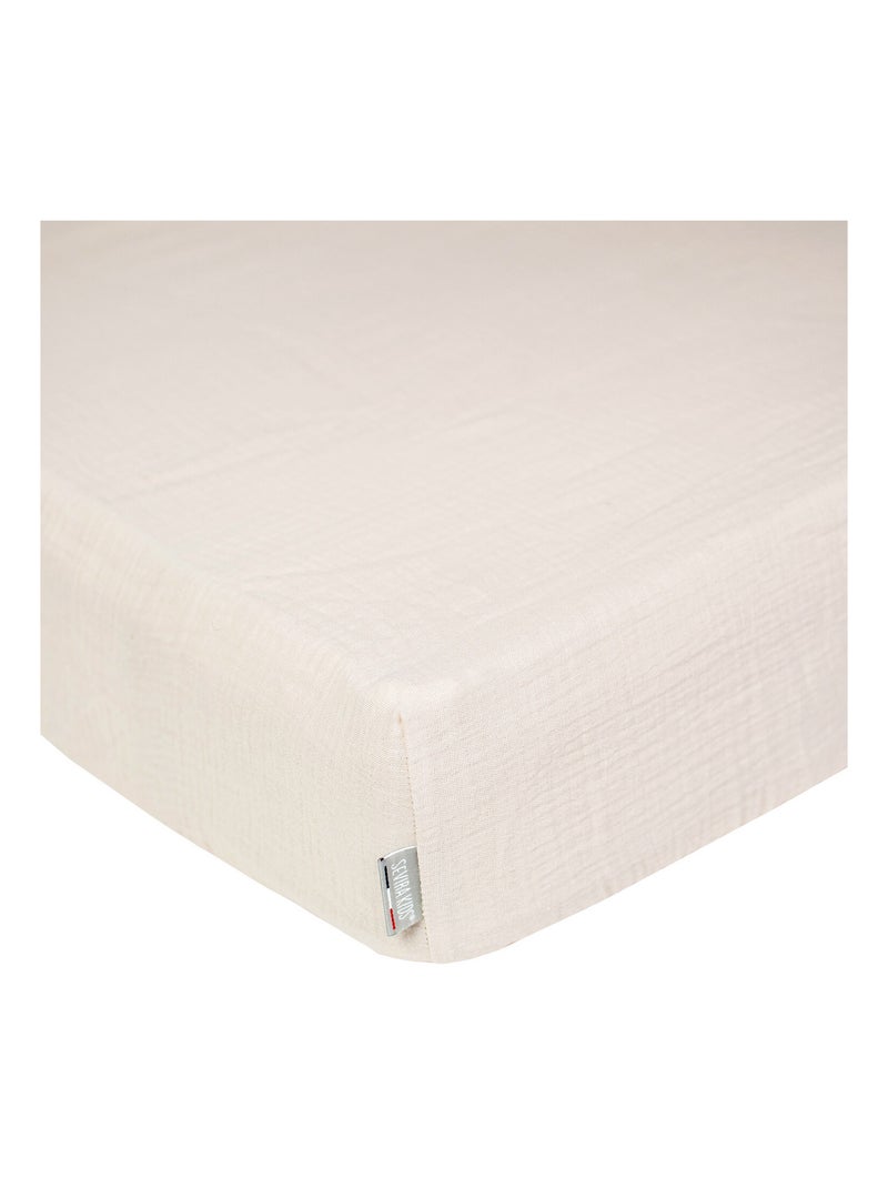 Sábana bajera infantil gasa algodón | SEVIRA KIDS Beige - Kiabi