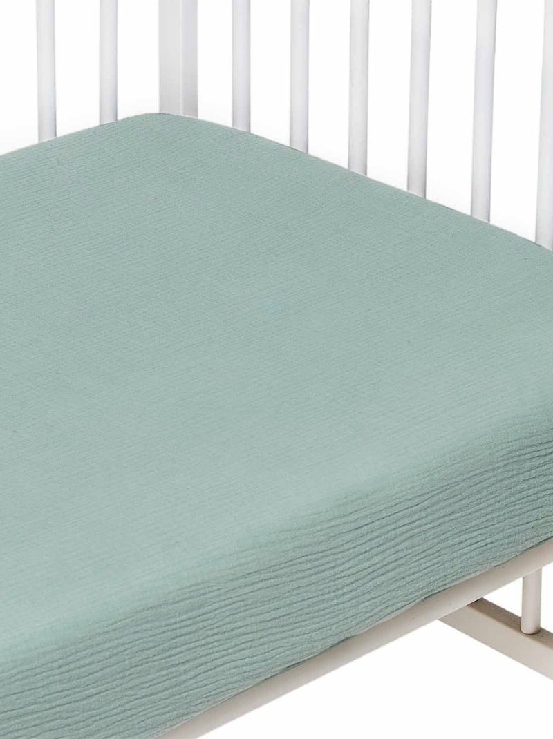 Sábana bajera infantil gasa algodón | SEVIRA KIDS Verde - Kiabi