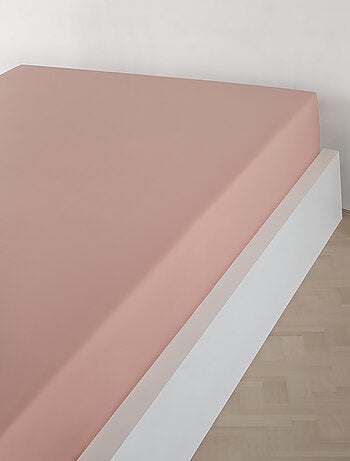 Sábana bajera jersey algodón-Durazno